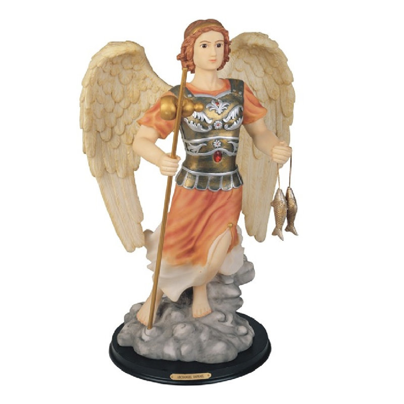 Figurine saint archangel raphael statue Reber