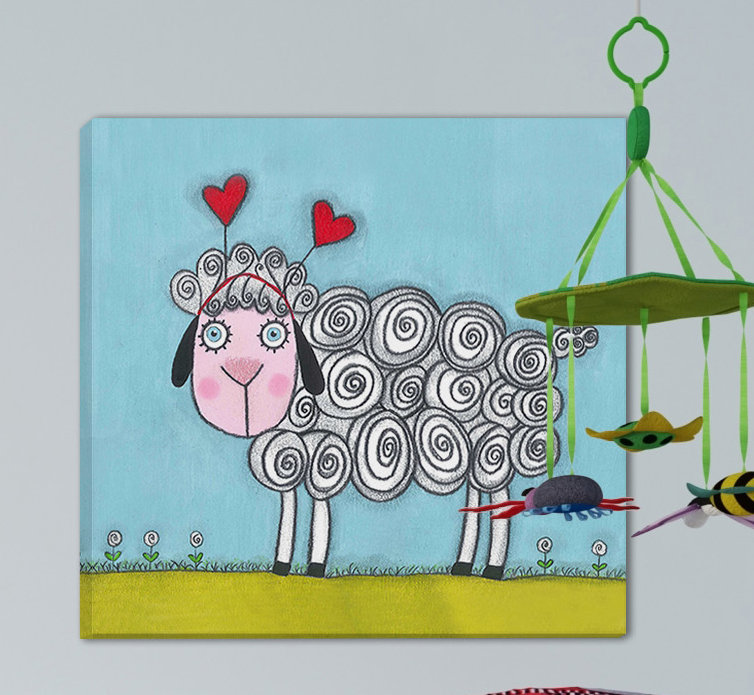 «Sheep», reproduction sur toile tendue, H 24 po x l 24 po x P 1,5 po
