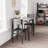 Cineraria Solid Wood Solid Wood Top Four Leg Dining Set-2147122977-2147123006-2147123007