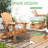 Pakkdiarie Folding Adirondack Chair with Retractable Ottoman, Outdoor HDPE Reclining Adirondack Chair with Cup Holder for Patios,Lawn,Backyard-1860920488