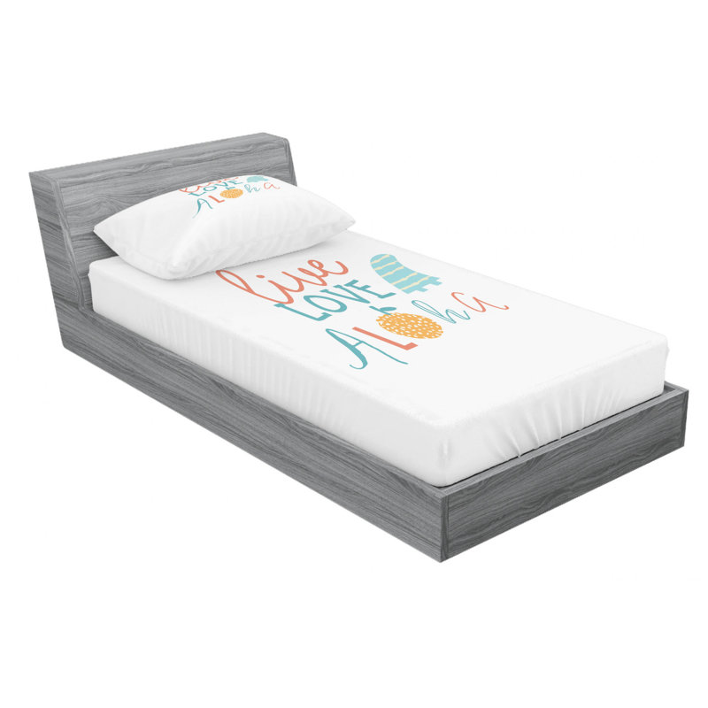 Microfiber Patterned Sheet Set, Twin XL Sheet Set + Fitted Sheet + 1 Pillowcase