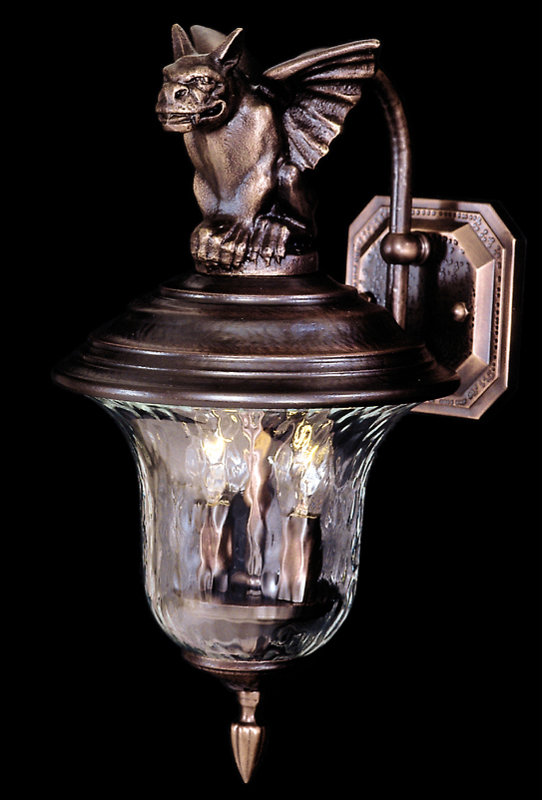 Lanterne murale d’extérieur 2 lumières Vogel, Bronze Sienne