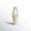 Paper Mache Abstract Curved Decorative Vase with Handle