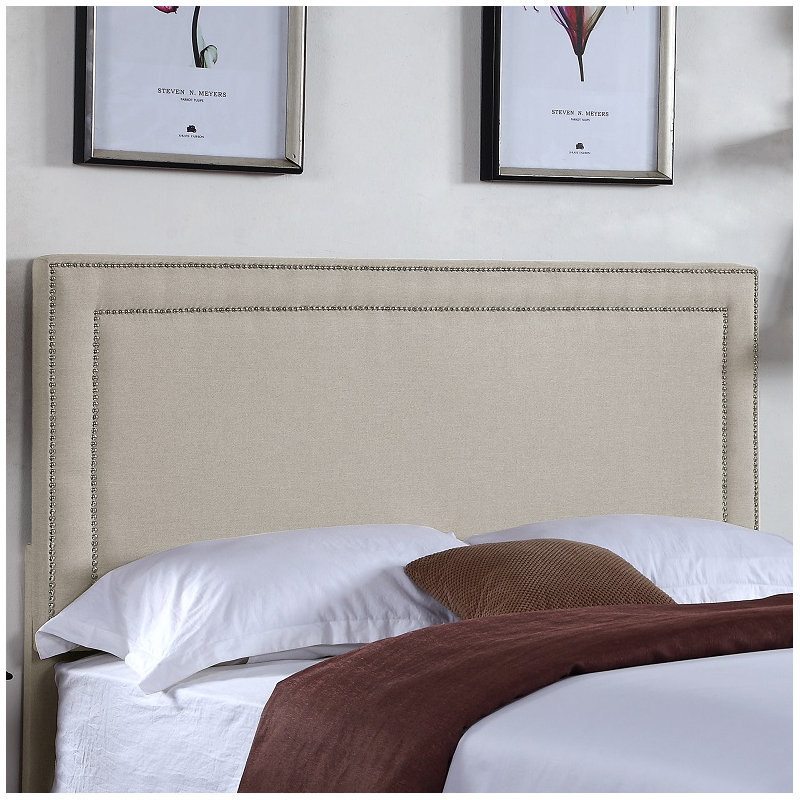 Edie Upholstered Headboard, Beige