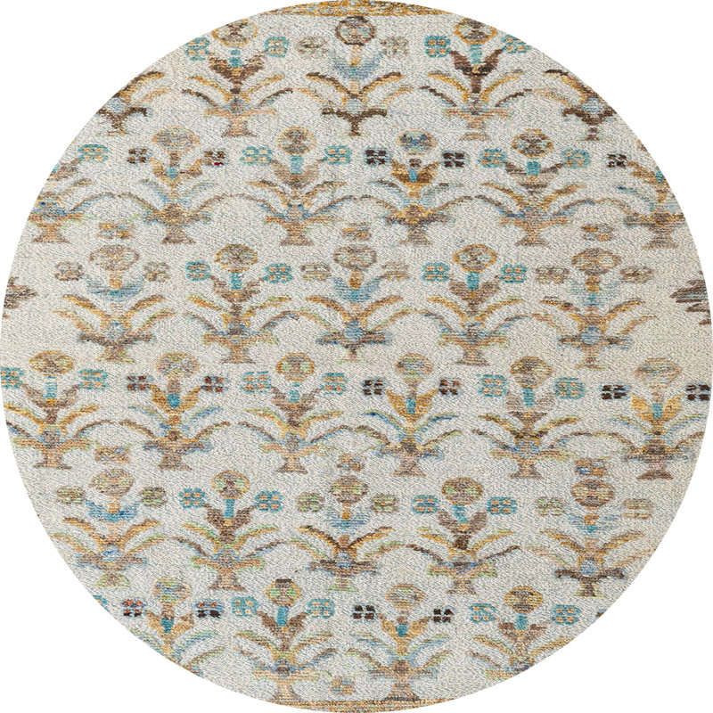Abstract Indoor Rug, Round 6'