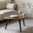 Wood Nesting Coffee Table Set of 2,Sofa Table With Variable Shape Combinations For Living Room, Lounge Area, or Office.-564787179