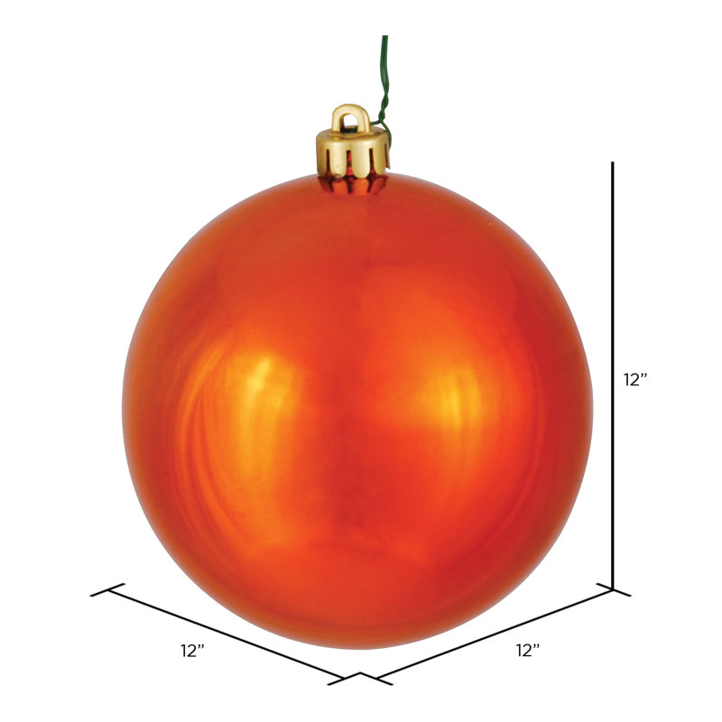 Ornement boule des Fêtes, Orange brûlé