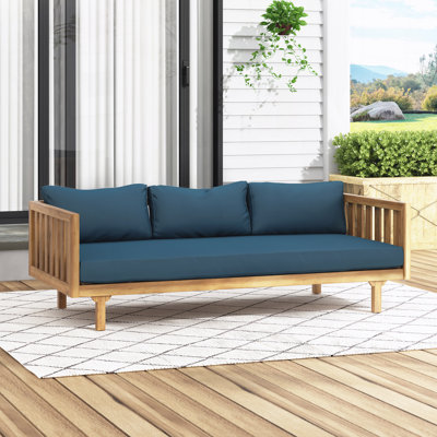 Lit de jour d'extérieur pour patio avec coussins