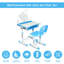 Ensemble de bureau et de chaises l 26 po Arispe-877964632