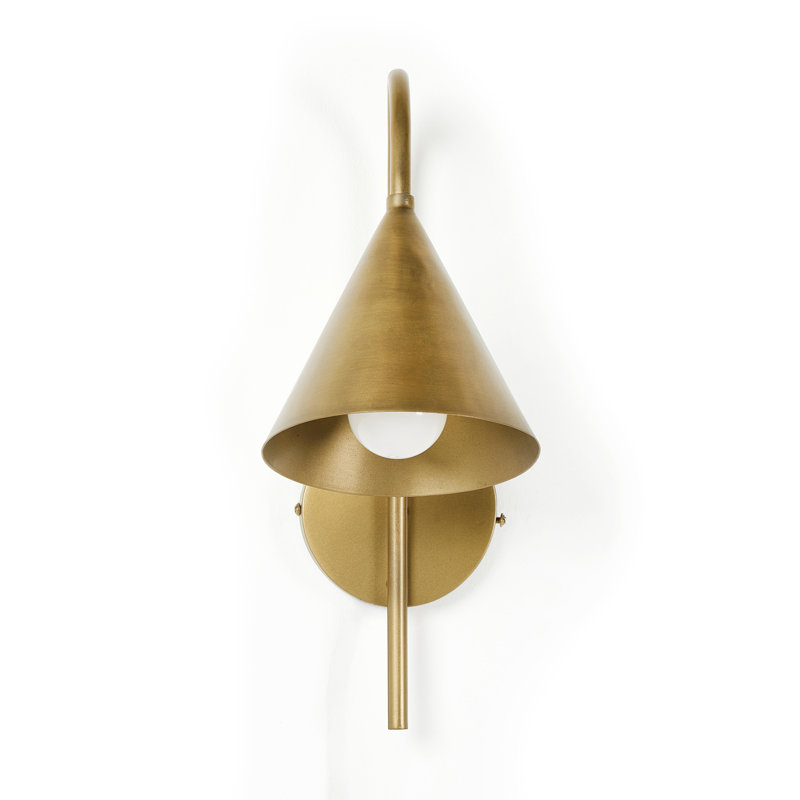 Zephyr Iron Plug-in Wallchiere, Brass