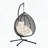 HDPE Hammock Egg Chair with Stand and Cushion-510774939-510774940