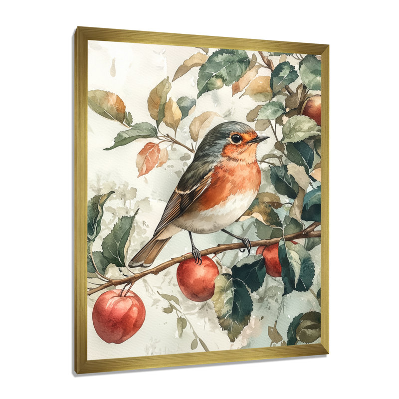 Lattimer - animaux, art mural sur toile, H 44 po x l 34 po, Reproduction encadrée sans passe-partout, Or