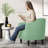 Hasting Upholstered Barrel Shaped Accent Chair Stylish Home Office Sofa Chair with comfy Seat and Backrest Perfect for Living Room Bedroom -96681685