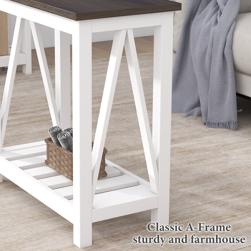 Avtar End Table Set, White