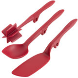 Rachael Ray Tools and Gadgets Lazy Crush & Chop, Flexi Turner, and Scraping Spoon Set, 3-Piece