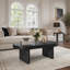 Table basse moderne cannelée ovale-922008077