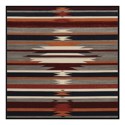  Tapis lavable rayé gris clair Mesa