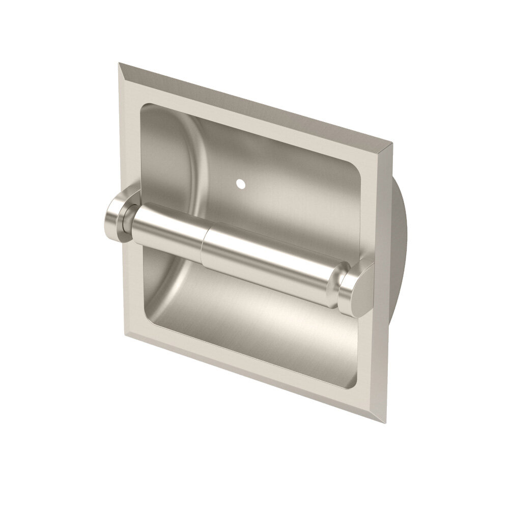 Gatco Bathroom Essentials Satin Nickel Freestanding Spring-loaded Toilet  Paper Holder in the Toilet Paper Holders department at