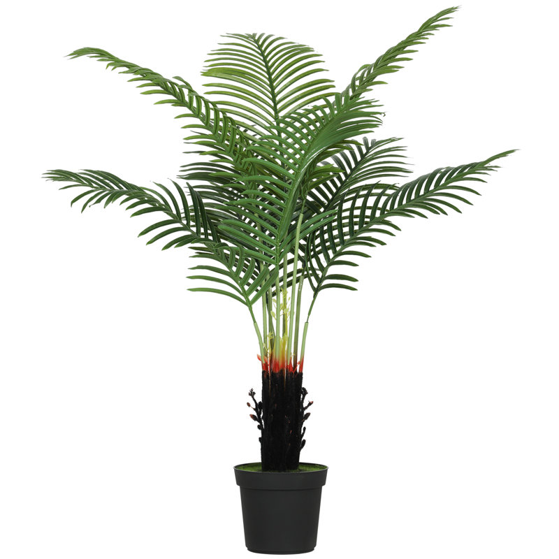 Faux Palm Tree in Pot, 120cm H x 20cm W x 20cm D
