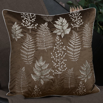 Housse de coussin décoratif en velours 18 x 18 po