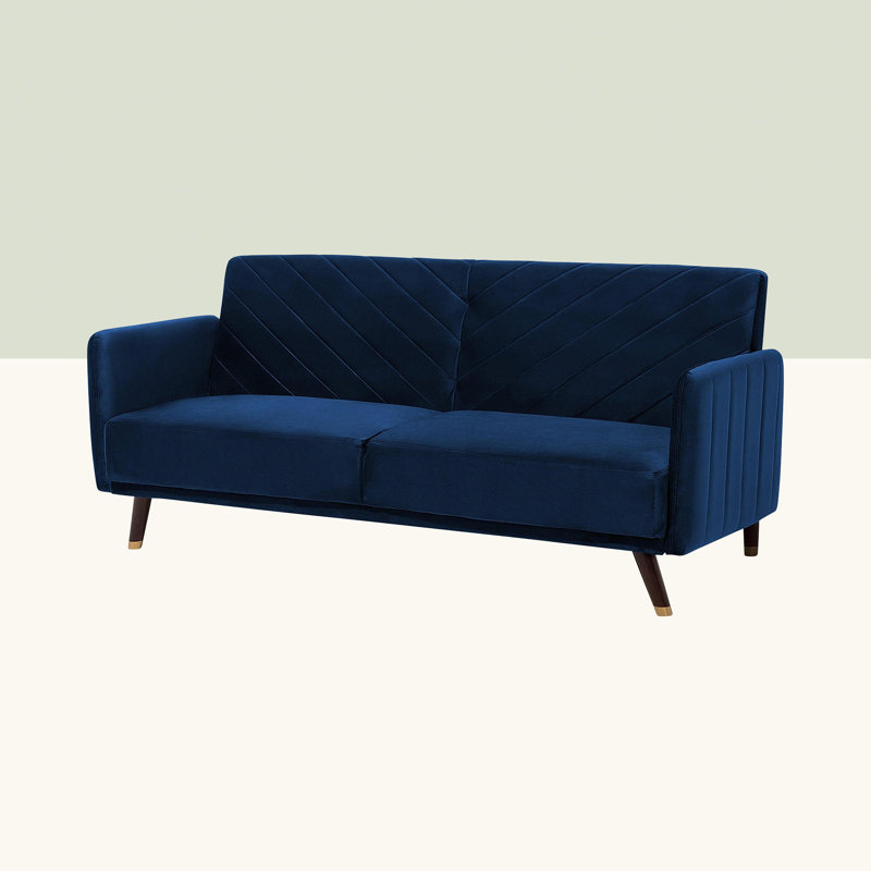 Sinead 3 Seater Velvet Sleeper, Blue