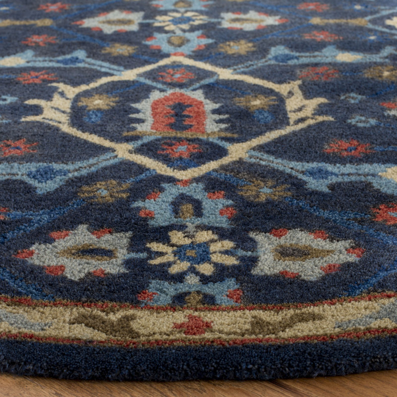 Wahcheechee Hand Tufted Wool Oriental Rug, Round 6'