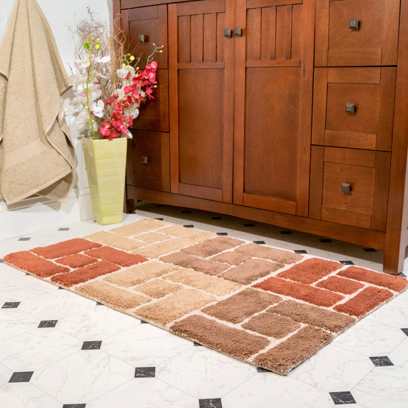 Ensemble de tapis de bain de couleur classique, Adobe