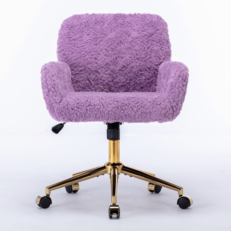 Mercer41 Batasi Fabric Task Chair, Purple