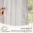 Semi Sheer Linen Blend Boho Herringbone Printed Back Tab Rod Pocket Curtain Pair-505678646-505678651
