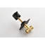 Contrôle de volume de douche 3/4 po en métal coulé. Poignée réglable en laiton. Résistant à la corrosion. Résistant à la rouille. Noir mat. Fixation simple. Valve de contrôle de 1,48 lb x 1,48 po. 3,48 po. Rouille. Installation pratique.