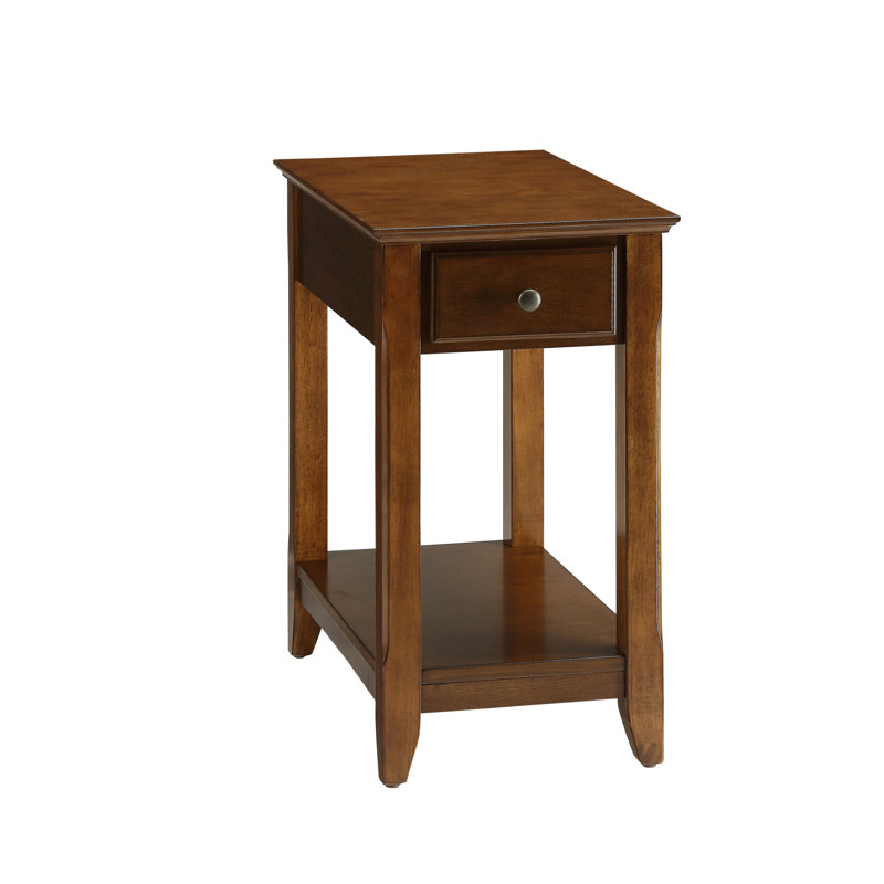 Bertie Walnut Finish Accent Table