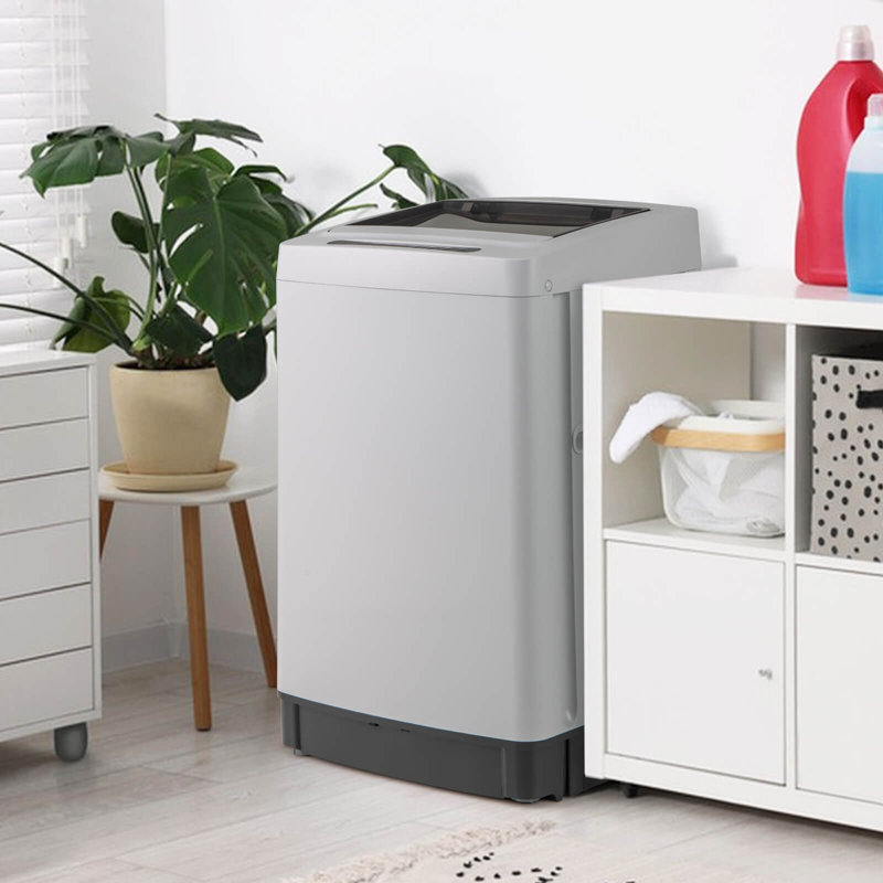 Machine à laver portative 11 LBS avec 8 modes de lavage, Gris