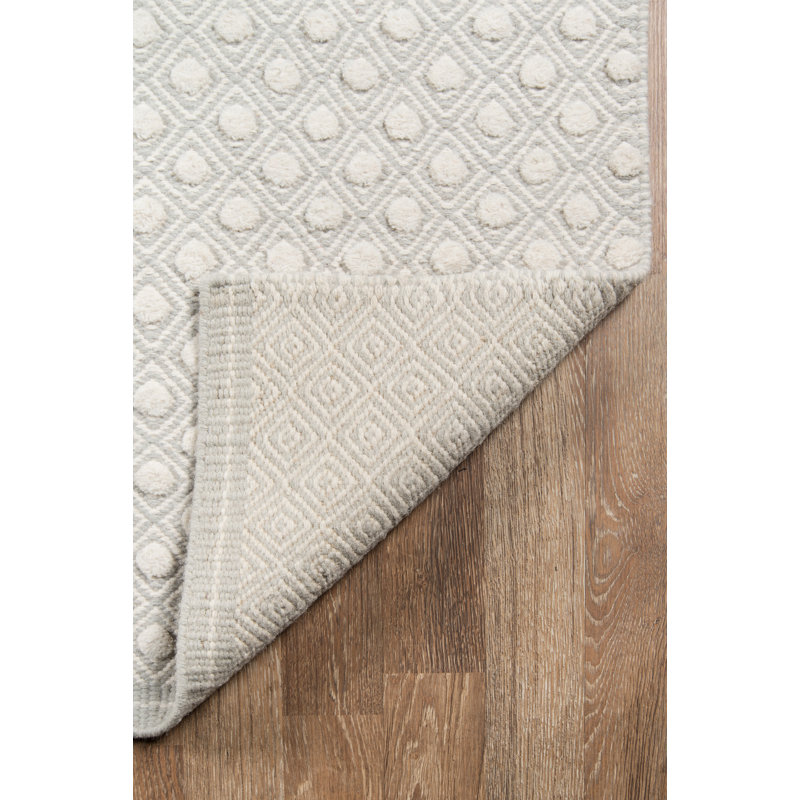 Langdon Wool Geometric Area Rug in Gray, Rectangle 8'6" x 11'6"