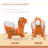 Kids Plush Sturdy Ride on Rocking Horse