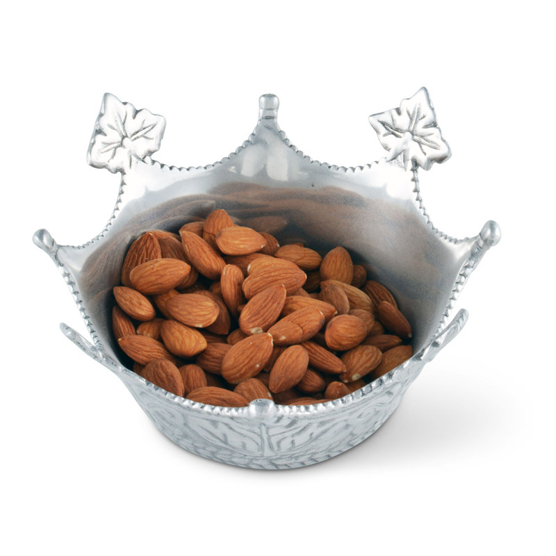 Regal Aluminum Crown-Shaped Serving Bowl, 7" Diameter
