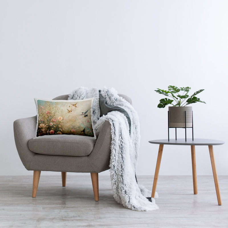 Coussin Spring Meadow Birds