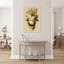 Dentiste, fleurs, dents sur toile, impression-2023394617