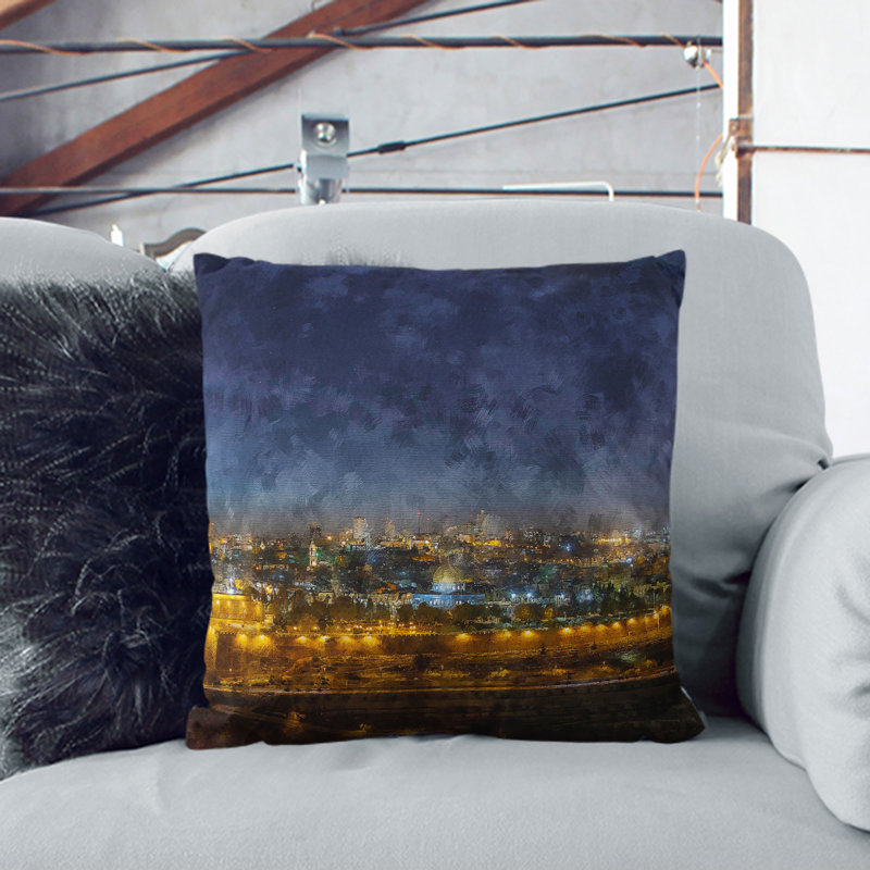 Square Cushion, 40cm H x 40cm W x 15cm D, Stone