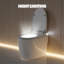 Toilette intelligente une pièce avec siège chauffant, chasse d'eau automatique sans capteur et capteur de pied, sans bidet, couvercle à fermeture douce, veilleuse blanche, commande à bouton, chasse d'eau en cas de panne de courant, blanc