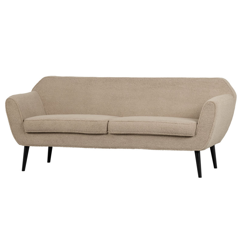 3 Seater Sofa, Teddy Sand, 75 cm H x 230 cm W x 82 cm D