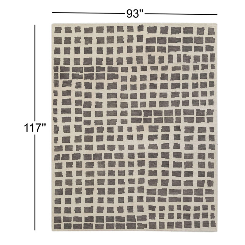 Rudy Hand Tufted Wool Indoor Rug, Rectangle 7'9" x 9'9"