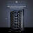Ivation Single Zone 9.9'' Freestanding 12 Bottle Wine Refrigerator