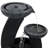 Cascading Bowls Modern Black Polyresin Solar Water Fountain with Battery