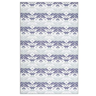 Geometric Machine Washable Rugs Modern Non-Slip Rug for Living Room Bedroom Nursery Dining Table Bedside Decor