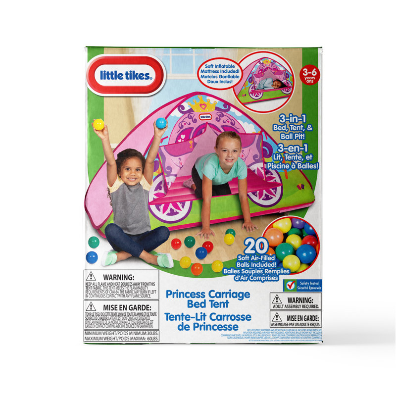 Lit de camp, tente et base-ball Little Tikes Enchanted Princess