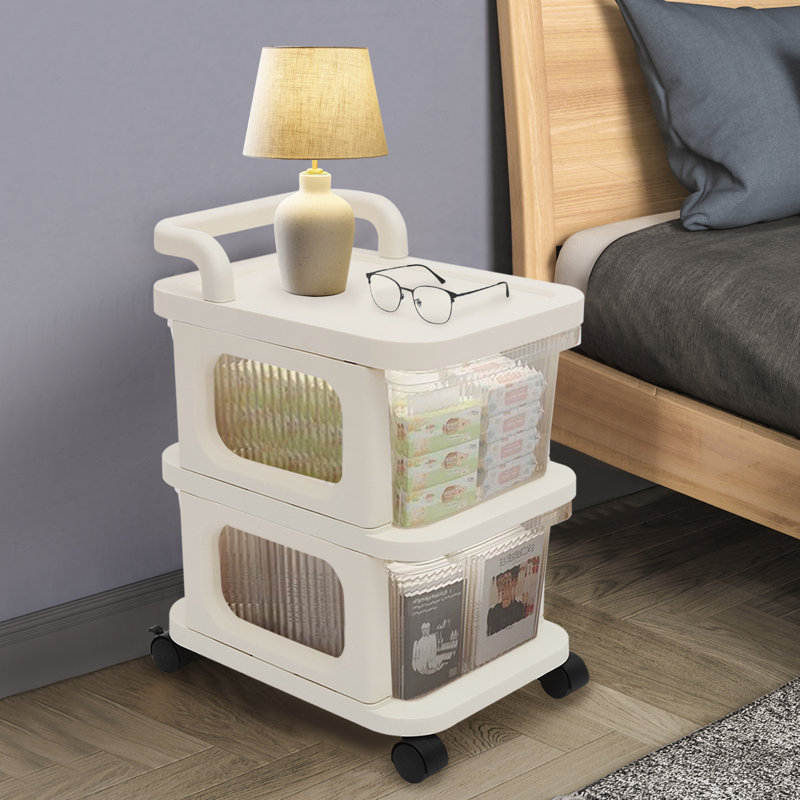 2-Layer Drawer Storage Cart