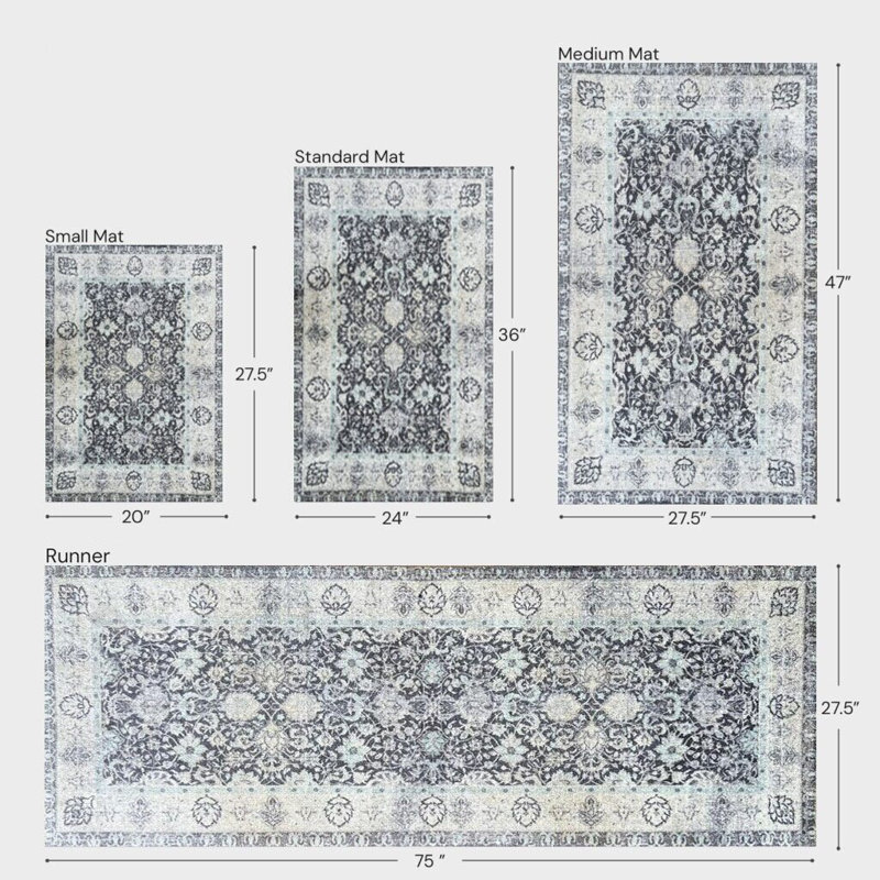 Petit tapis de sol Hazel, L 20 po x L 28 po