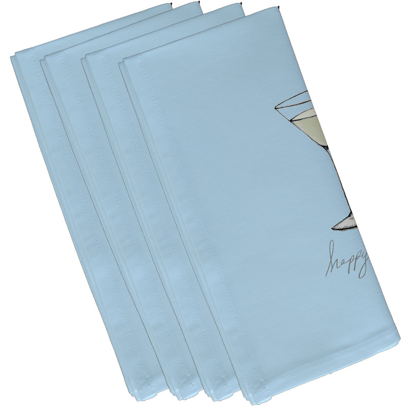 Ensemble de serviettes 4 pièces Josefien, Bleu