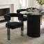 Ensemble de table de salle à manger pour 6 personnes avec table ovale et 6 chaises rembourrées en velours-100882827-100882826