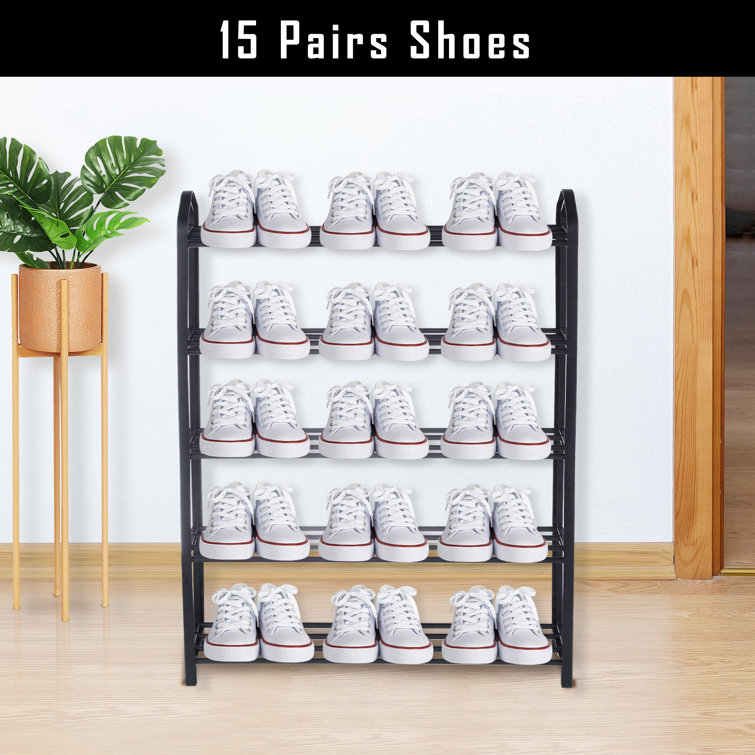 https://assets.wfcdn.com/im/27897351/resize-h755-w755%5Ecompr-r85/2514/251445984/5-Tier+Stackable+Shoe+Rack%2C+15-Pairs+Sturdy+Shoe+Shelf+Storage.jpg